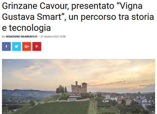 Grinzane Cavour, presentato “Vigna Gustava Smart”, un percorso tra storia e tecnologia