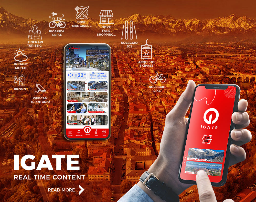 I-Gate è un network di comunicazione e servizi collegati all’utente tramite un App
