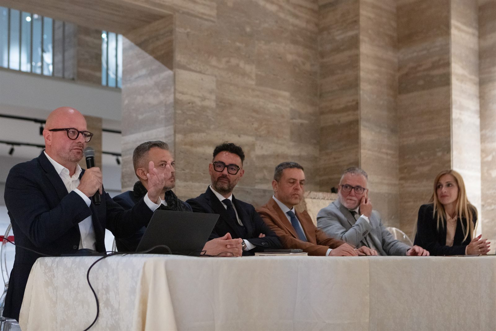 The Paestum Smart panel: Tiziana D'Angelo, Claudio Ragosta, Antonio Testa, Omar Arceri, Roberto Grilli, Alberto Mandrile