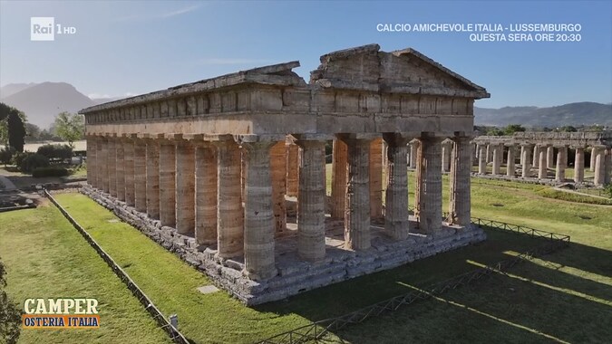Camper - Osteria Italia (Rai 1): the feature on the temples of Paestum